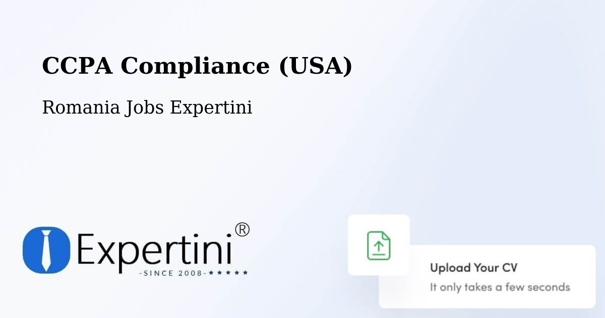 CCPA Privacy Rights & Compliance Notice – Chițoc - Romania Jobs Expertini